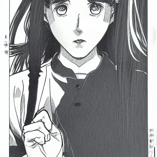 Image similar to a girl, by naoki urasawa, detailed, manga, illustration