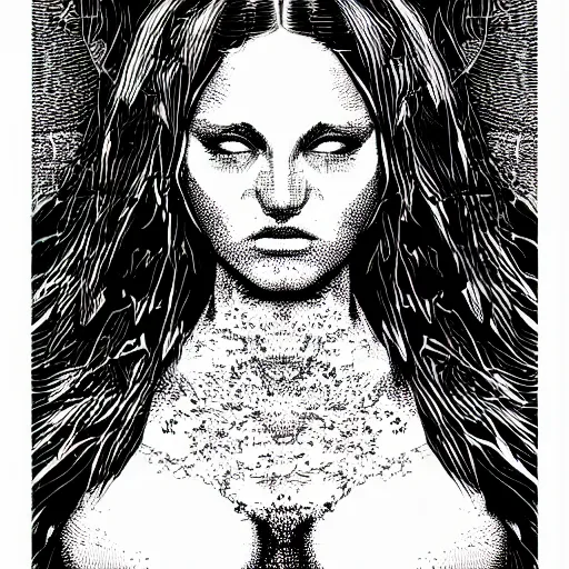 Image similar to mandelbulb portrait of a beautiful woman by apollonia saintclair