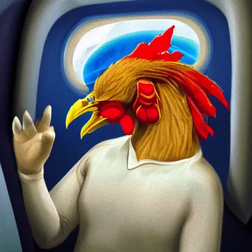 A Chicken headed humanoid Animatron - OpenDream