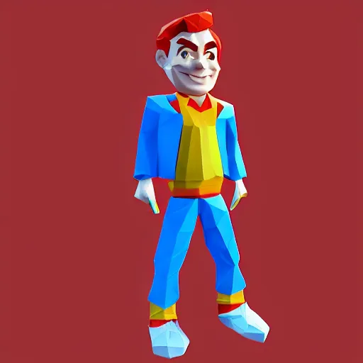 Prompt: low - poly archie andrews