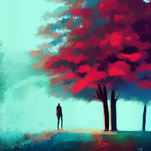 Prompt: a character by Alena Aenami