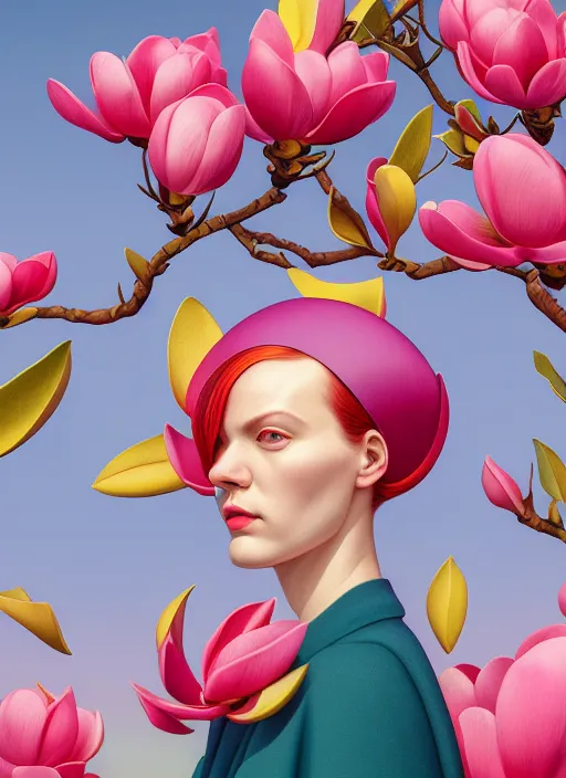 Prompt: magnolia flowers : by martine johanna and simon stalenhag and chie yoshii and casey weldon and wlop : : ornate, dynamic, bright colors, particulate, rich colors, intricate, elegant, highly detailed, vogue, harper's bazaar art, fashion magazine, smooth, sharp focus, 8 k, octane render,