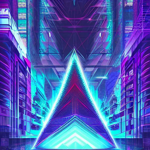 Image similar to matte painting of the sacred geometry of cyberpunk, brilliant colors, extremely detailed, very very detailed, in the style of alena aenami by Alex grey, HD, 4k, 8k