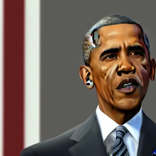 A Highly Detailed Screenshot Of Obama Giving A Speech | Stable ...