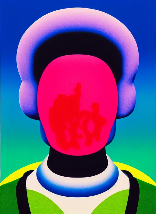 Image similar to person wearing a balaclava by shusei nagaoka, kaws, david rudnick, airbrush on canvas, pastell colours, cell shaded, 8 k