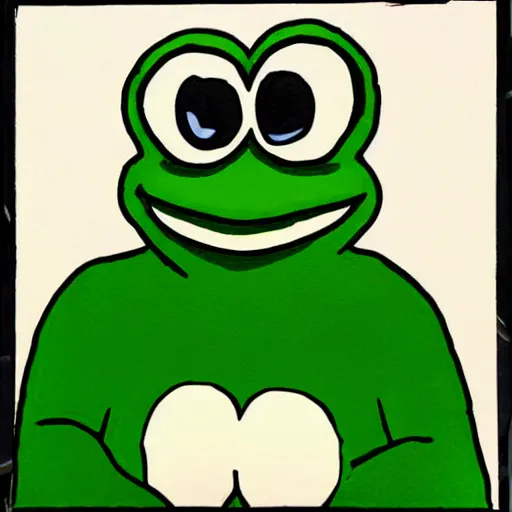 Image similar to pepe the frog