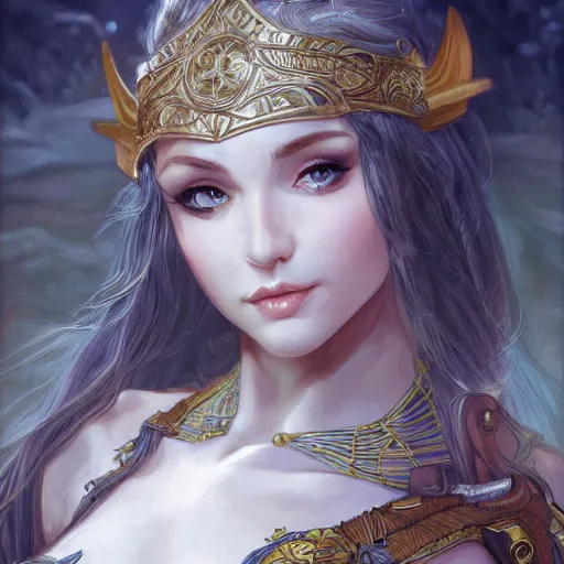 Image similar to a elf archer, cute, fantasy, intricate, elegant, highly detailed, centered, digital painting, artstation, concept art, smooth, sharp focus, illustration, art by artgerm and H R Giger and alphonse mucha