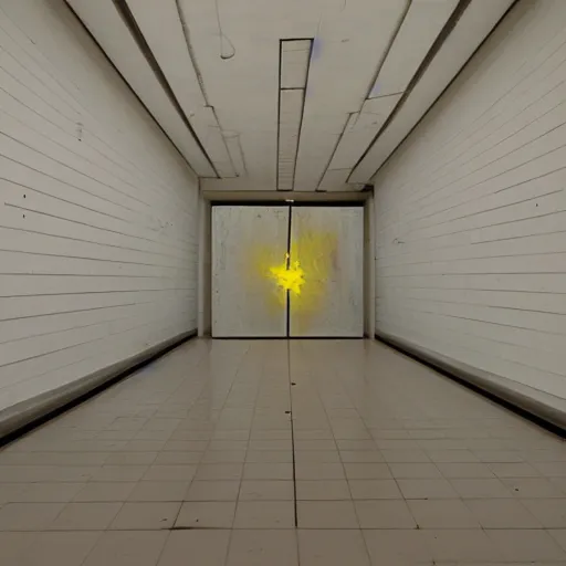 Prompt: Liminal space in outer space by Bruce Nauman