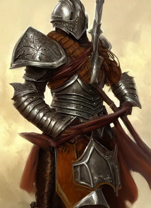 Image similar to Human Paladin, combed back Brown hair, short beard, grumpy, plate armor, Ivan Aivakovsky, Boris Vallejo, epic fantasy character art, D&D Concept Art, full length, Realistic, Regal, Refined, Detailed Digital Art, Oil Paining, Exquisite detail, post-processing, masterpiece, Cinematic Lighting, Unreal Engine, 8k, HD