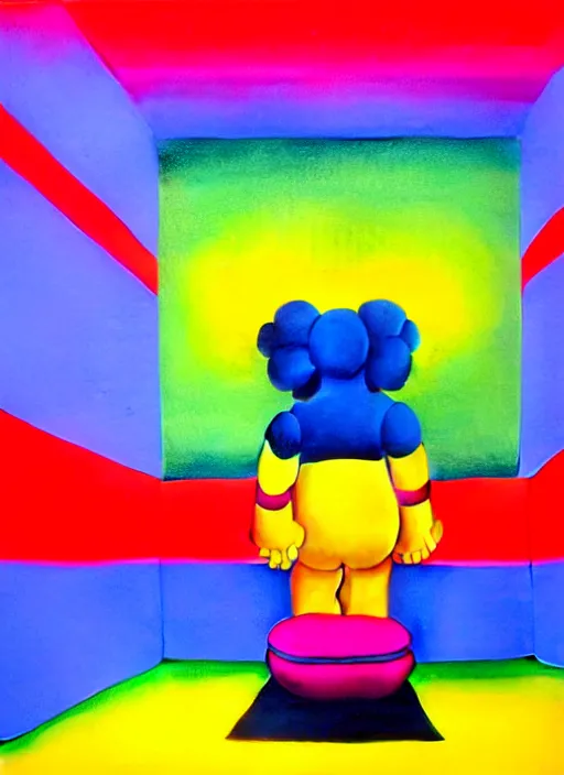 Image similar to office room by shusei nagaoka, kaws, david rudnick, airbrush on canvas, pastell colours, cell shaded, 8 k