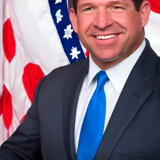 Image similar to ron desantis in our flag means death