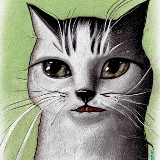 Prompt: cat caricature