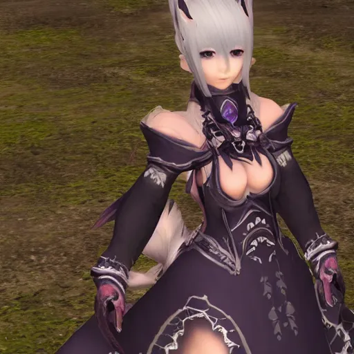 Prompt: beautiful au ra girl,final fantasy xiv, super detailed,