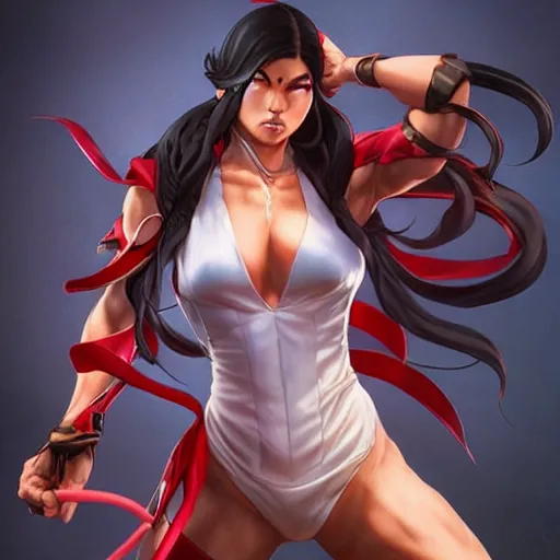 Prompt: cindy moon ( silk ) as a street fighter character, cg animation, capcom, realistic, character select portrait, by artgerm, greg rutkowski, alphonse mucha, 3 d