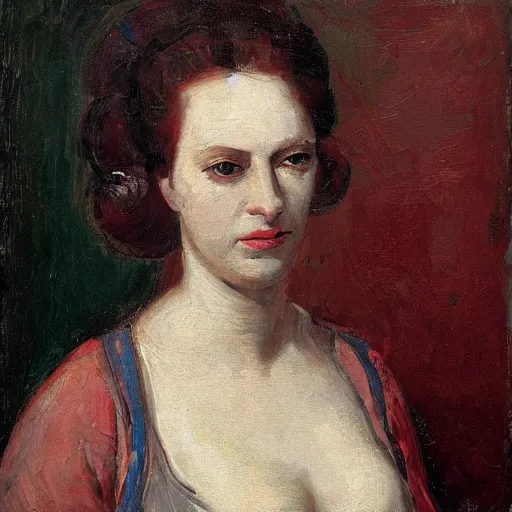 Image similar to portrait of a woman by Simone Legno