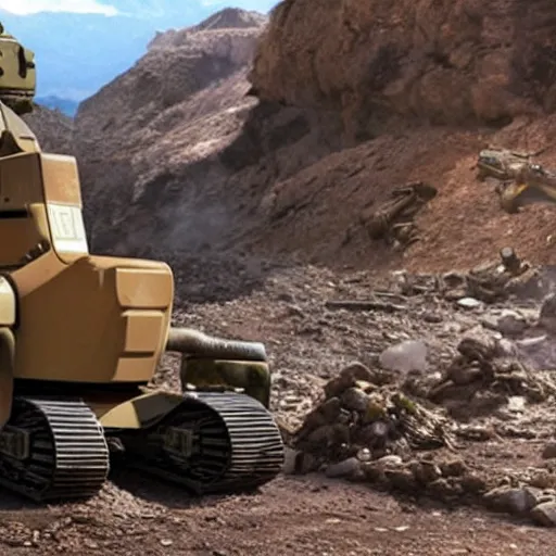 Image similar to walle-e become a mine remover for the us army