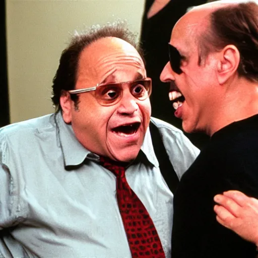 Image similar to danny devito fighting steve buscemi