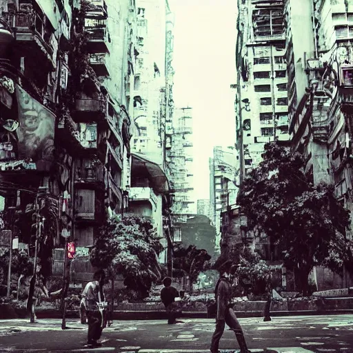Prompt: Buenos Aires Cyberpunk Landscape by Yoji Shinkawa, Protest on plaza de mayo