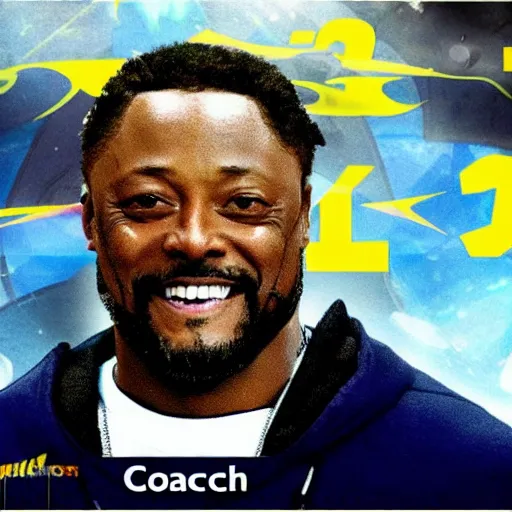 Image similar to Coach Tomlin as an anime protagonist