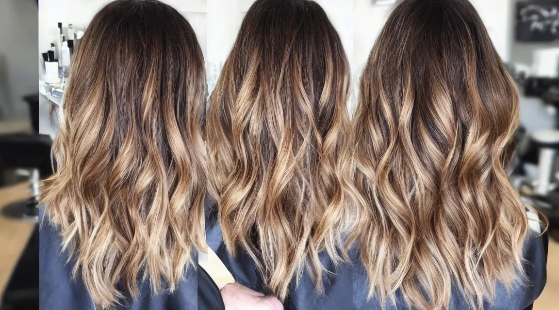 Image similar to gorgeous haircut with balayage