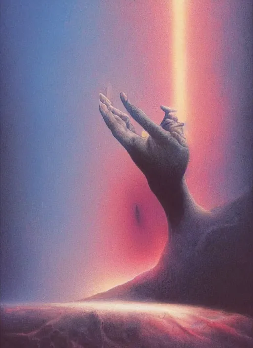 Image similar to alex jones by lisa frank and zdzislaw beksinski