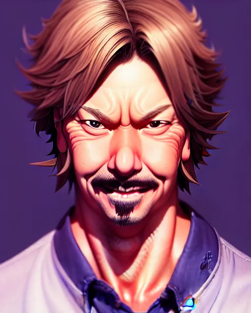 Image similar to buff david spade, portrait shinkai makoto studio ghibli studio key hideaki anno sakimichan stanley artgerm lau rossdraws james jean marc simonetti elegant highly detailed digital painting artstation pixiv