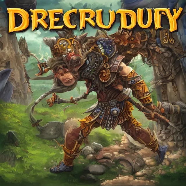 Image similar to druid fighting industry