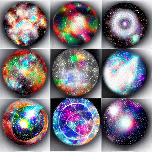 Prompt: space visual noise stones