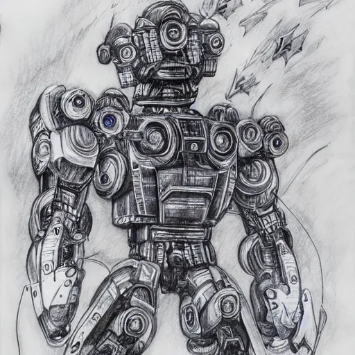 Robot Drawing Tutorial - How to draw Robot step by step