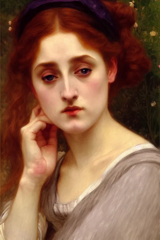 Prompt: victorian lady, painting by rossetti, bouguereau, detailed art, artstation