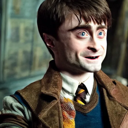Prompt: daniel radcliffe as flitwick