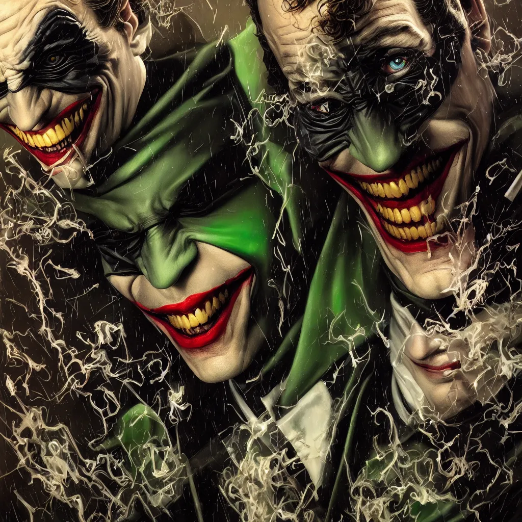 Premium AI Image  The joker batman face wallpapers and images