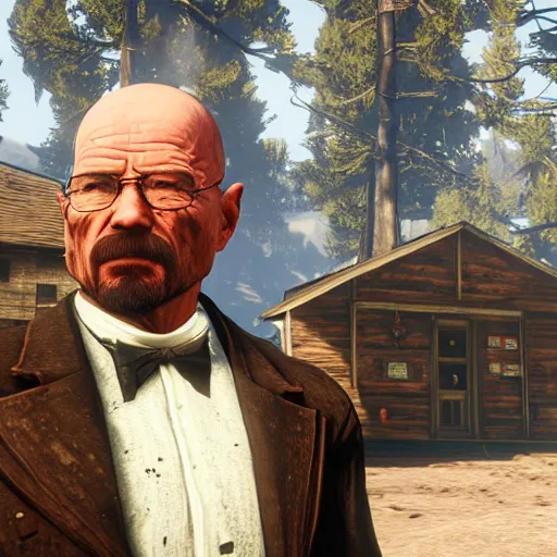 Image similar to Walter White in Red Dead Redemption 2