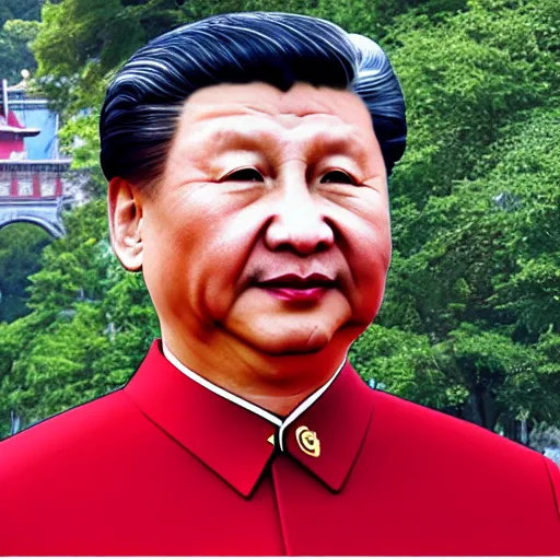 Prompt: muscular xi jinping