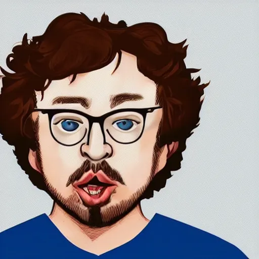 Image similar to a portrait of sam hyde, highly detailed, in the style of funko pop