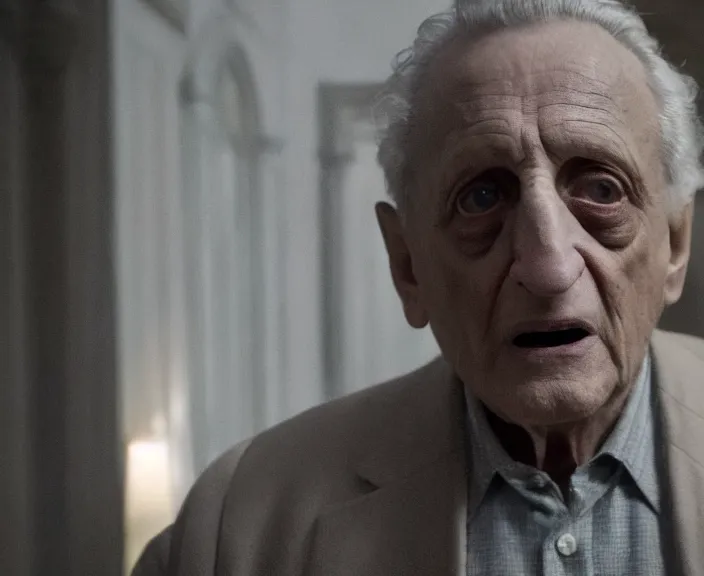 Prompt: a still of george c. scott in the haunting of hill house ( 2 0 1 8 ), 4 k, hi - res