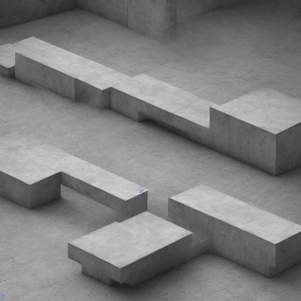 Prompt: insanely detailed concrete bench, minimal, dramatic lighting and composition, trending on artstation, concept art