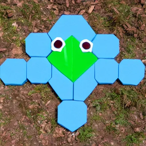 A Frog Made Out Of Hexagons | Stable Diffusion | OpenArt