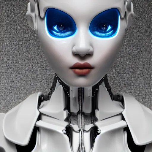 Prompt: a white cast futuristic biomechanical humanoid filipino girl with pretty face porcelain skin futuristic digital painting cyberpunk 8 k