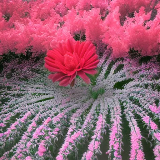 Image similar to a flower in infrared