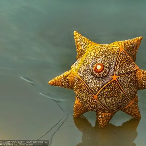 Image similar to national geographic photo of staryu, pokemon in the wild, intricate, portrait, 8 k highly professionally detailed, hdr, award winning