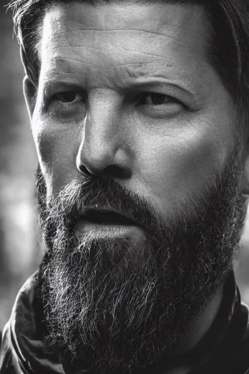 Image similar to portrait of Gavin Mcinnes in the Black Panther, close-up, sigma male, rule of thirds, award winning photo, highly detailed features, raining, ethereal lighting, Egypt Pyramid backdrop