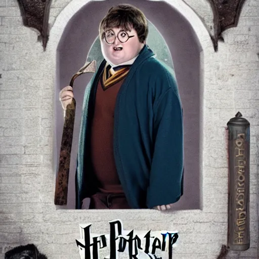 Image similar to obese harry potter, 4 k