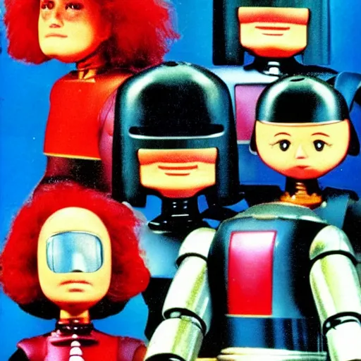 Image similar to kramg robocop, 1 9 8 0 s children's show, detailed facial expressions