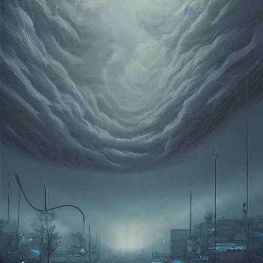 Image similar to Apocalypse storm, smoke, ouragan, fog, wind, by James Jean, trending on artstation