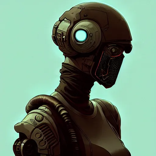 Image similar to cyberpunk synth, hyper - realistic portrait of a futuristic turtle soldier, cyberpunk, intricate, lifelike, by atey ghailan, by greg rutkowski, by greg tocchini, by james gilleard, by joe fenton, by kaethe butcher, dynamic lighting, gradient light blue, brown, cinematic lighting color scheme, sharp focus, grunge aesthetic