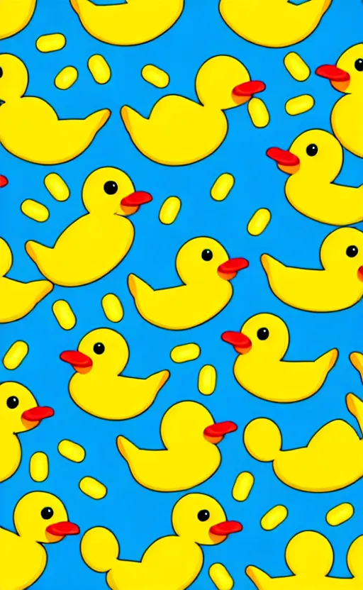 Image similar to rubber duckie pattern illustration