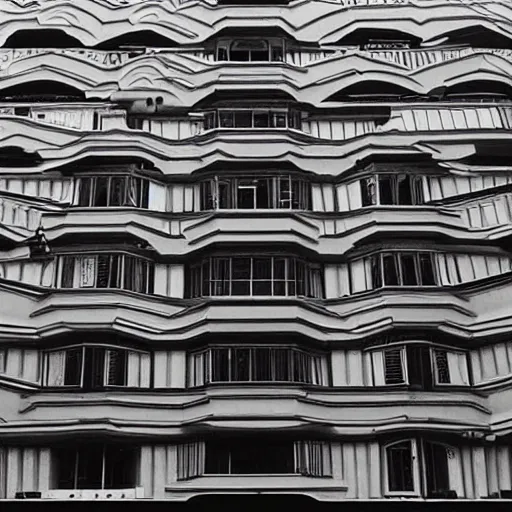 Prompt: “a facade designed by M.C. Escher”