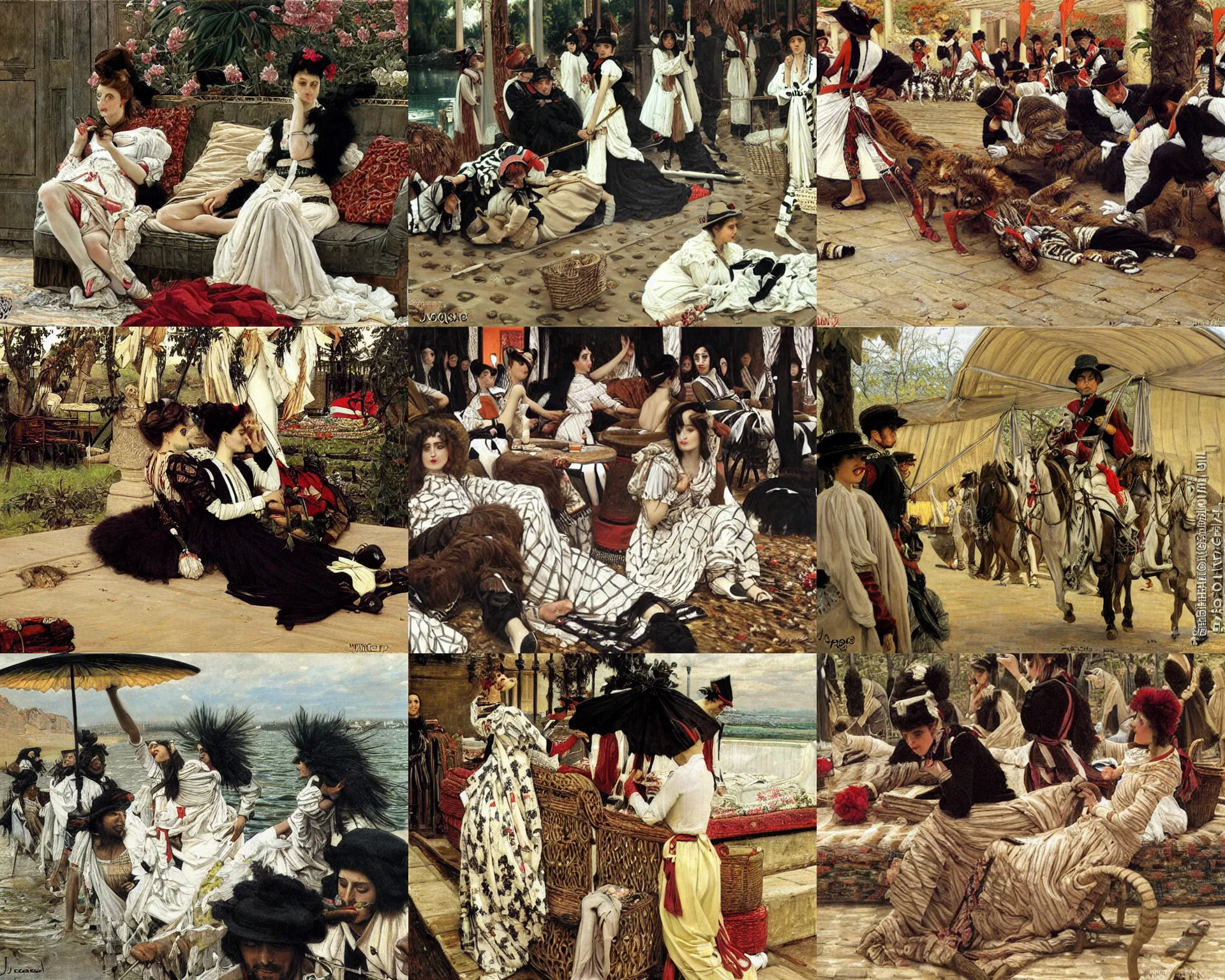 Prompt: painting by jacques joseph tissot