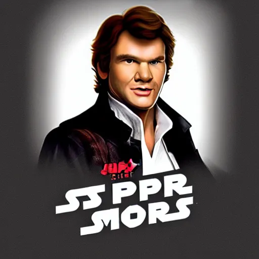 Prompt: Han solo as super Mario